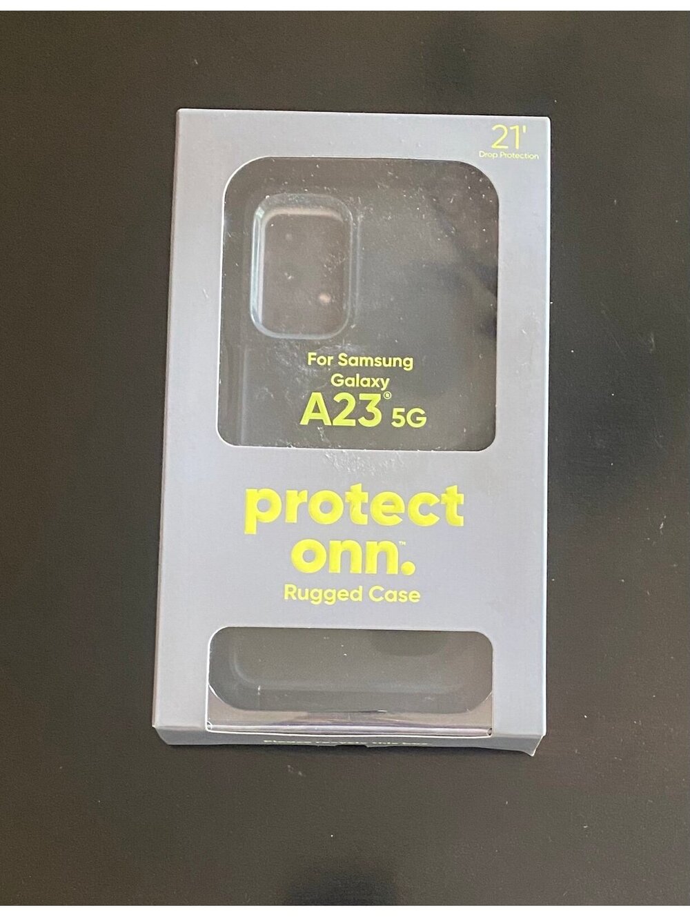 Onn Rugged Case for Samsung Galaxy A23 5G Black